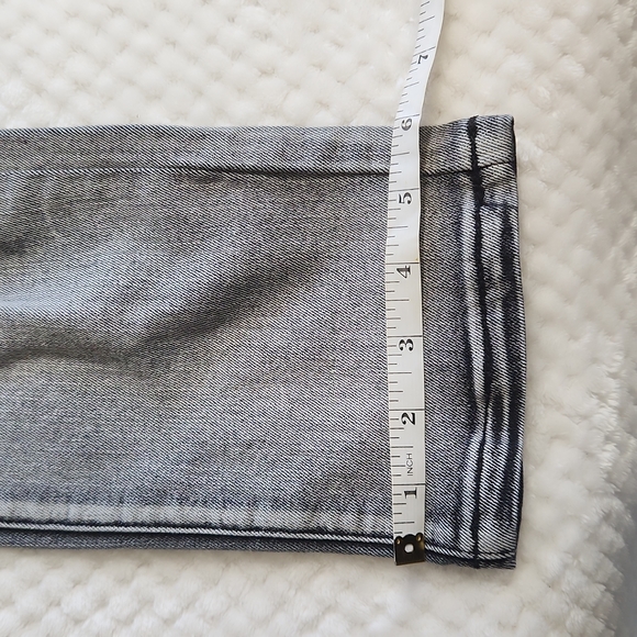 BLACK OMBRE WOMENA JEANS WITH RED ROSES SIZE 30 DISTRESSED - Picture 12 of 12